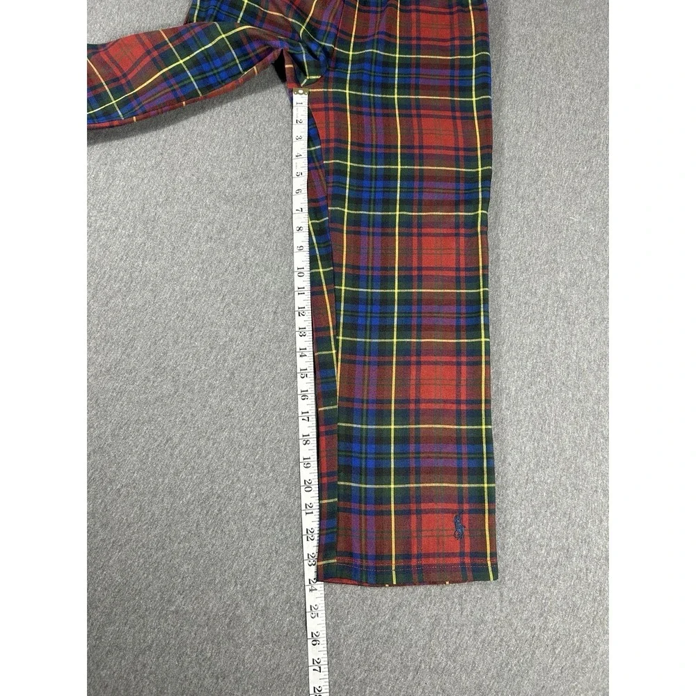 Polo Ralph Lauren Boys Plaid Sleepwear Pajama Pants Size 12